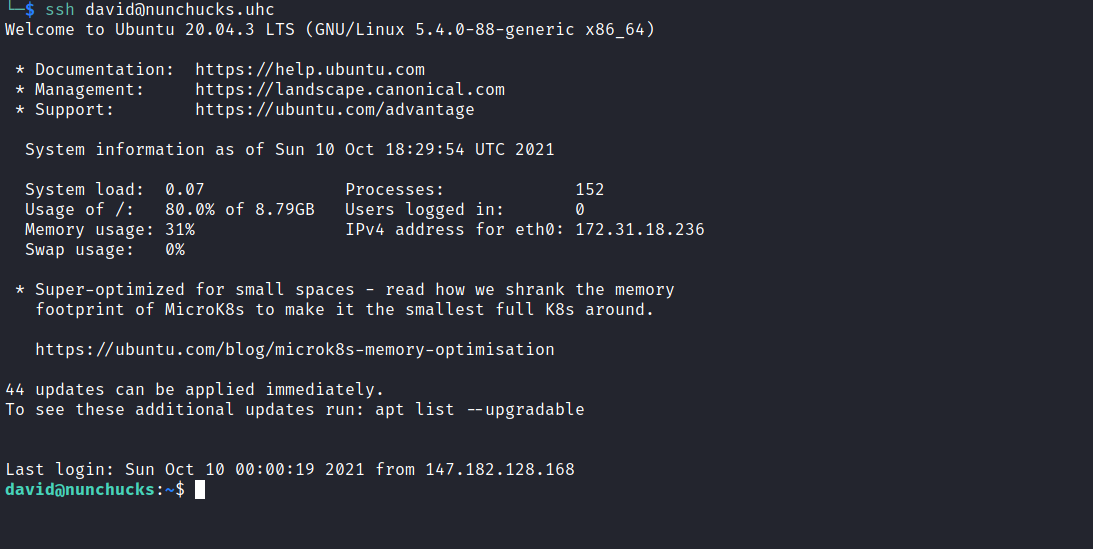 [Login as David User]